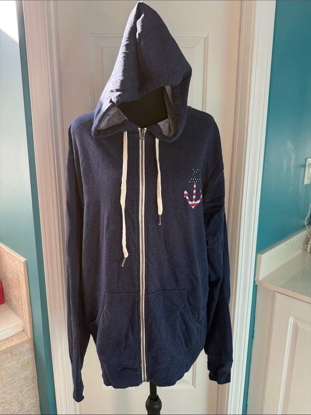 Retired! Disney Cruise Line Navy Full Zip Hoodie